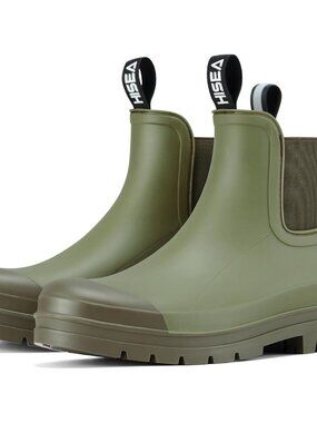 Women's Short Rain Boots Waterproof Ankle Chelsea Boots